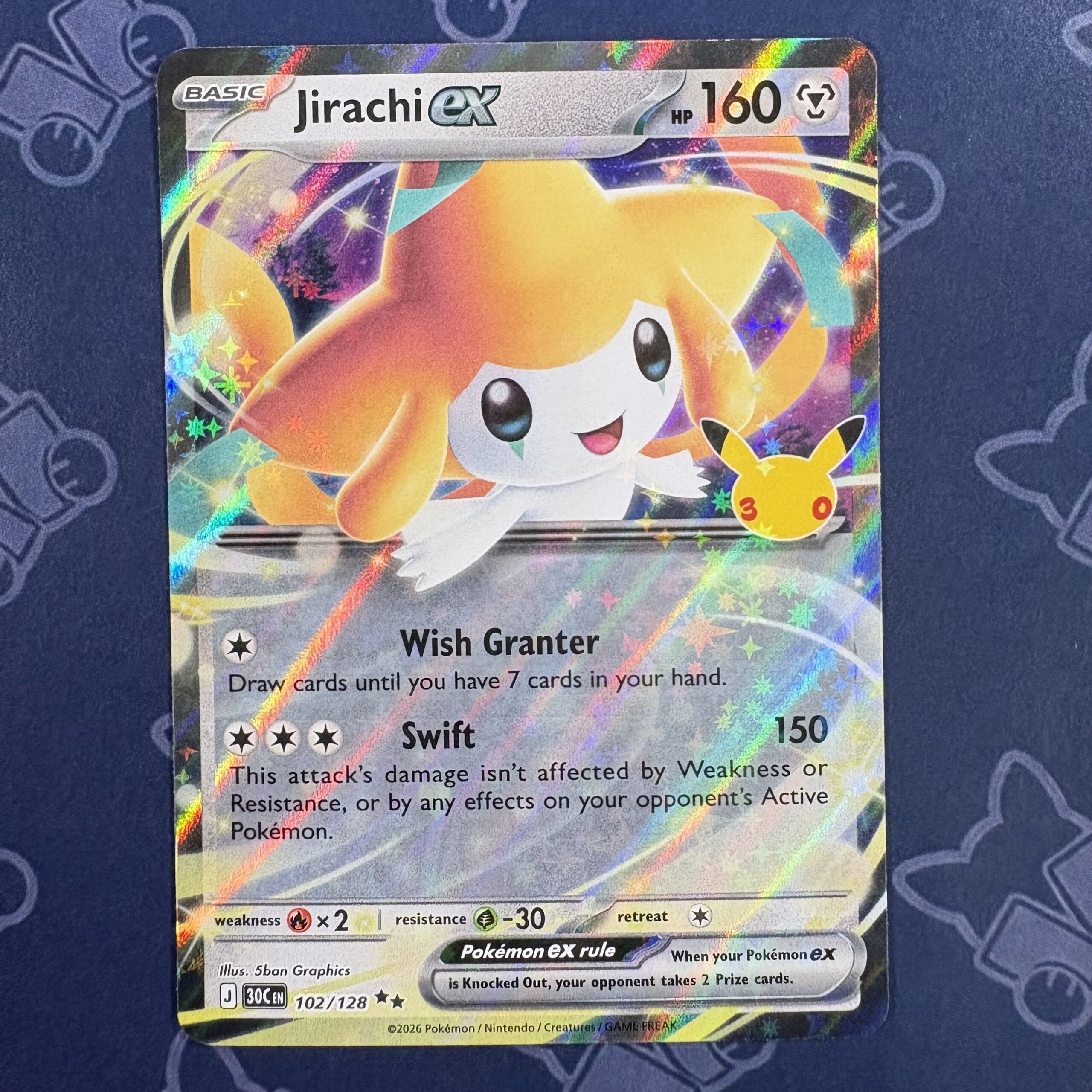Jirachi ex 102/128 — copy 001 front