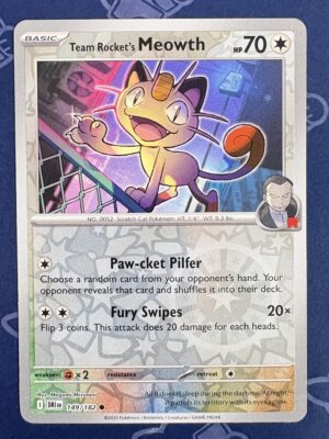 Team Rocket’s Meowth 149/182 — copy 001 front