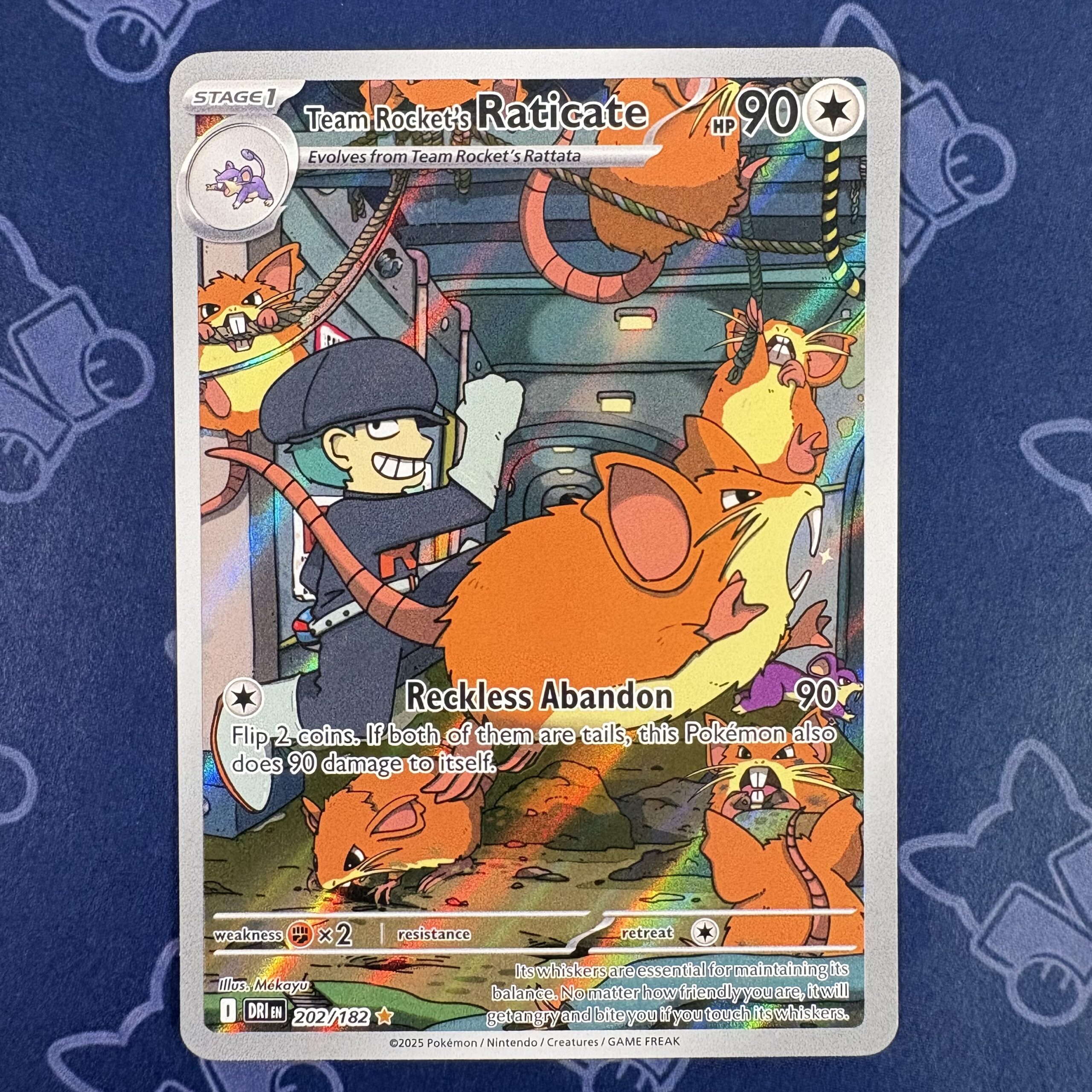 Team Rocket’s Raticate 202/182 — copy 001 front