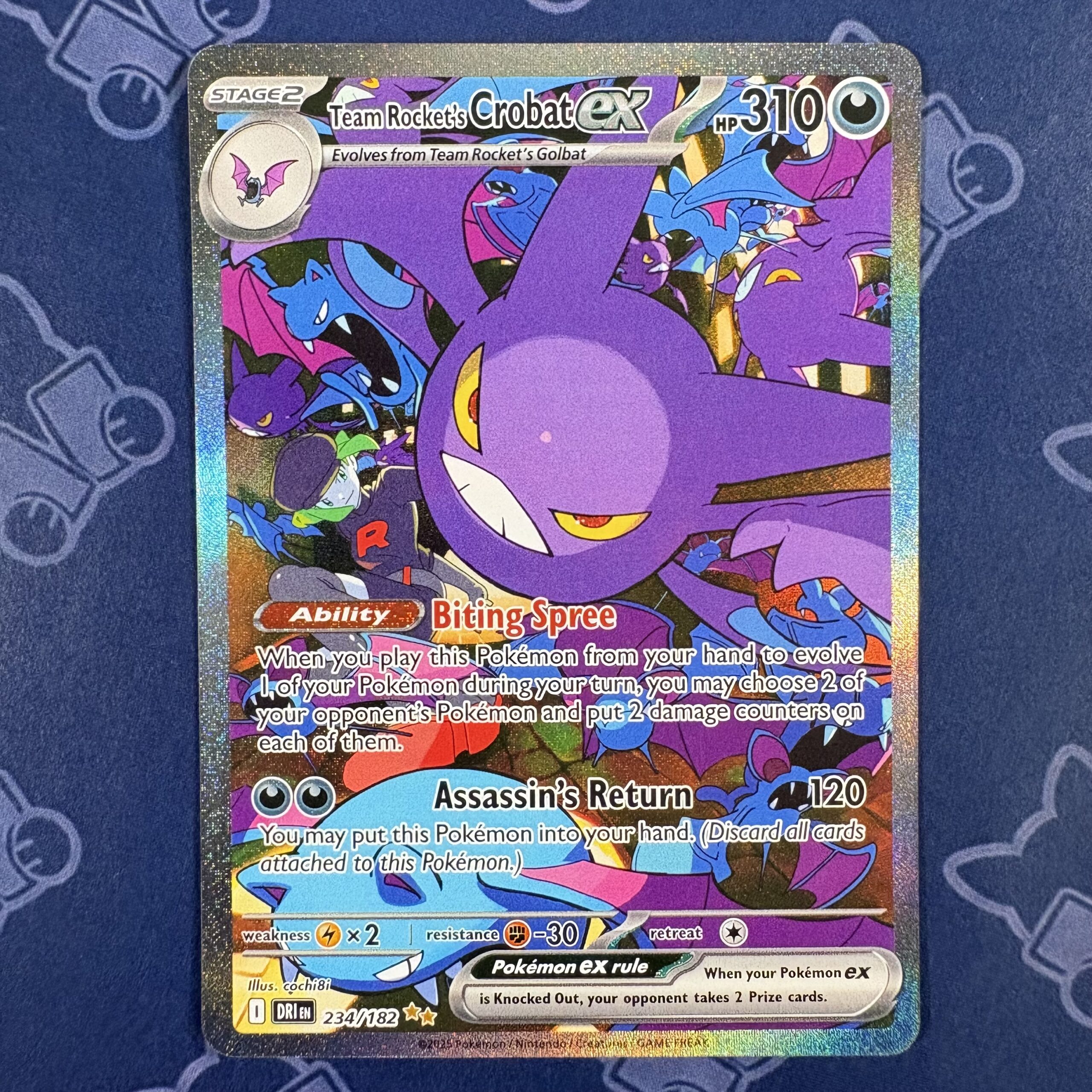 Team Rocket’s Crobat ex 234/182 — copy 001 front