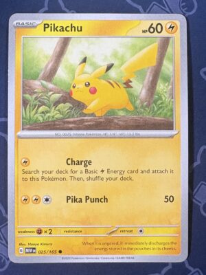 Pikachu 025/165 — copy 001 front
