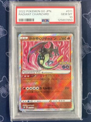 Radiant Charizard 011/071 Japanese PSA 10 GEM MT certificate 125807850 slab front