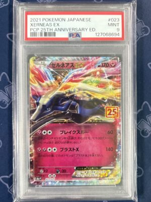 Xerneas EX 023/025 Japanese PSA 9 MINT certificate 127068694 slab front