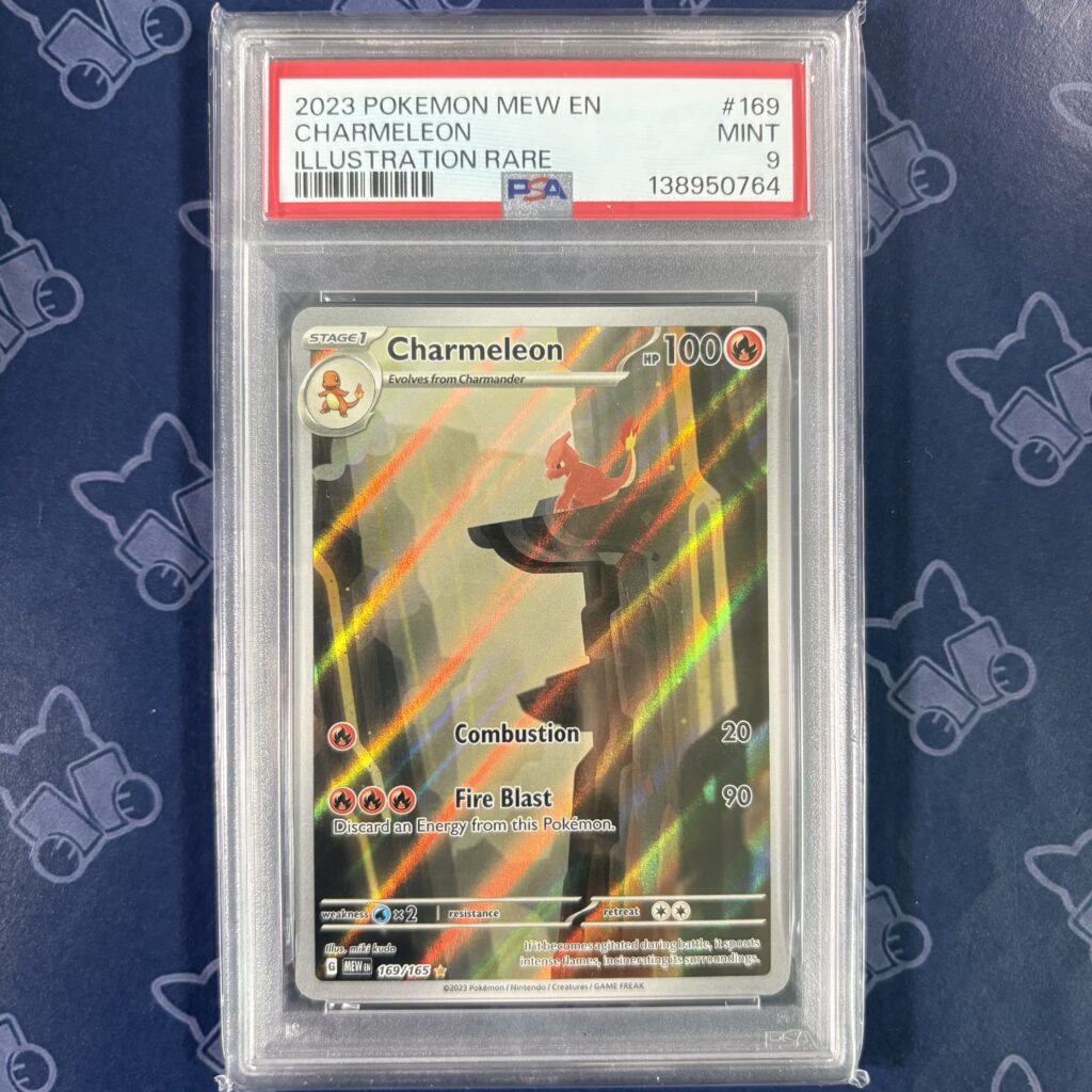 Charmeleon 169/165 English PSA 9 MINT certificate 138950764 slab front